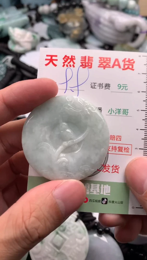 翡翠未镶嵌吊坠(不含链)1