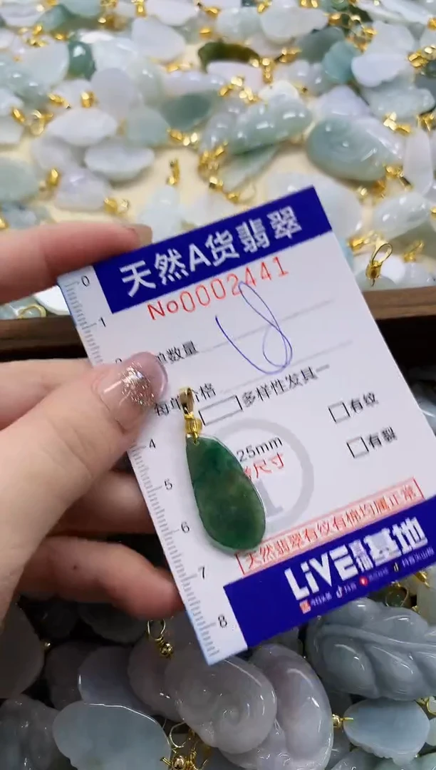 颈饰未镶嵌翡翠天然A货翡翠