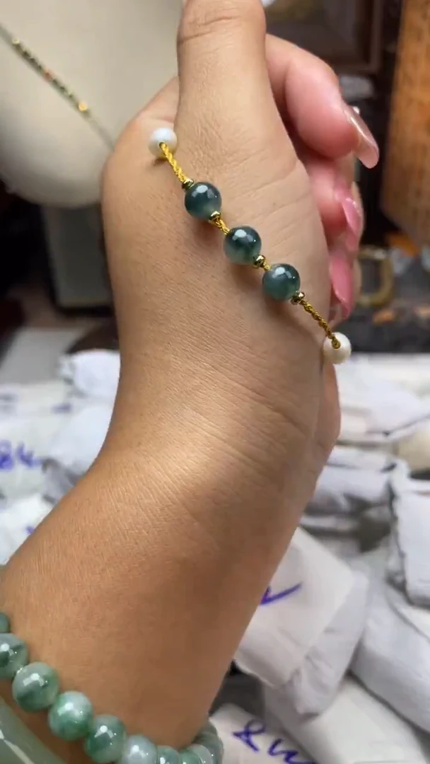 未镶嵌手链翡翠手串