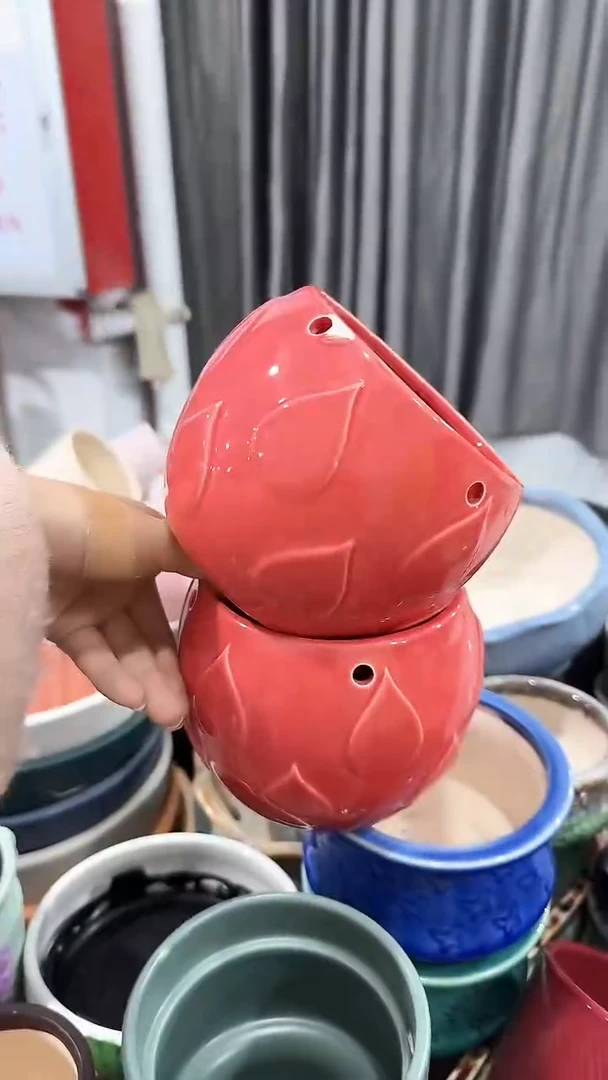 无孔瑕疵陶瓷花盆+E43