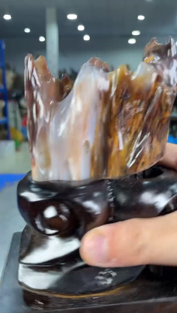 【闪购商品】硅化玉摆件未镶嵌1