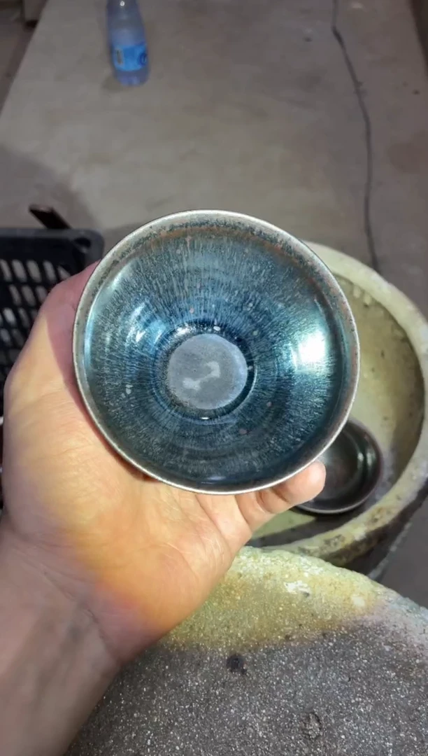 茶盏真柴烧建盏换点柴火