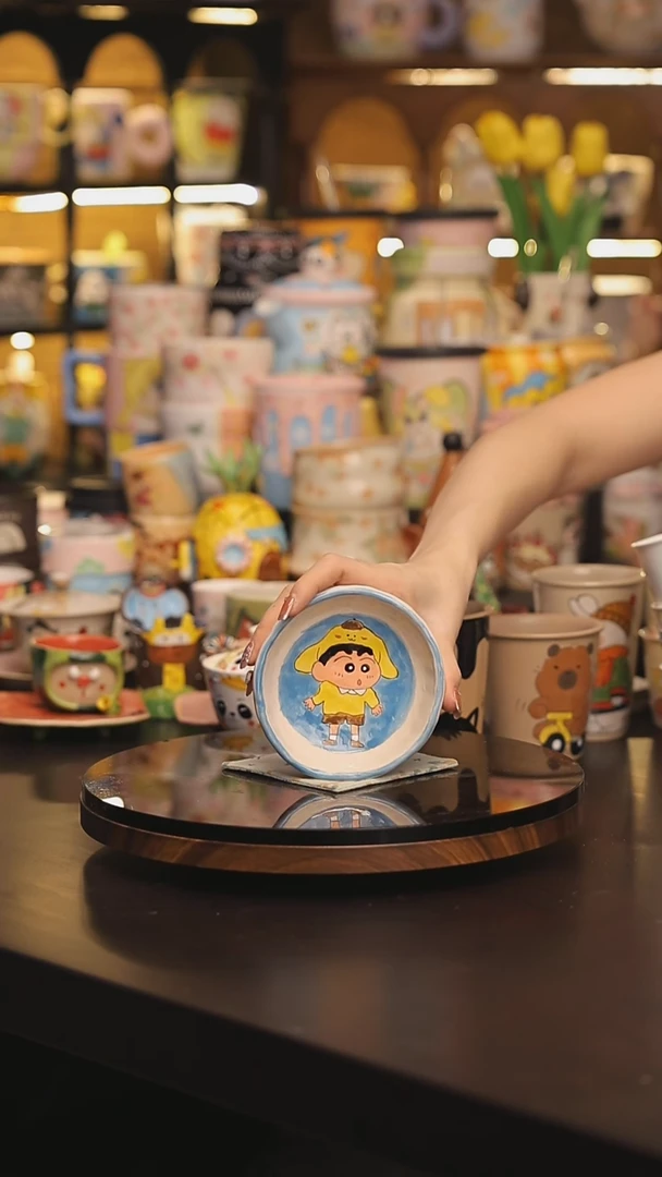 随机一个景德镇釉下彩绘设计师款式陶瓷