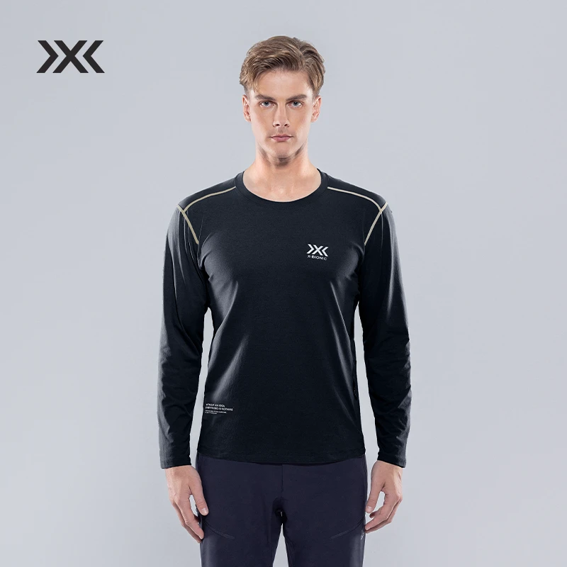 XBIONIC旷野陨石长袖T恤吸湿速干防紫外线时尚棉感运动速干衣男款