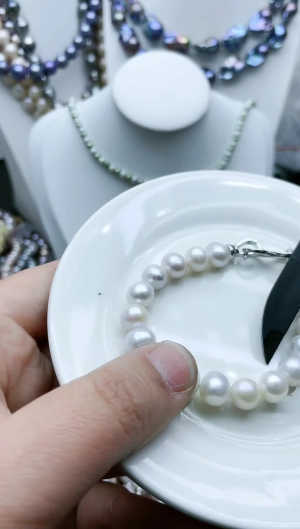 【闪购商品】淡水珍珠颈饰钛钢1