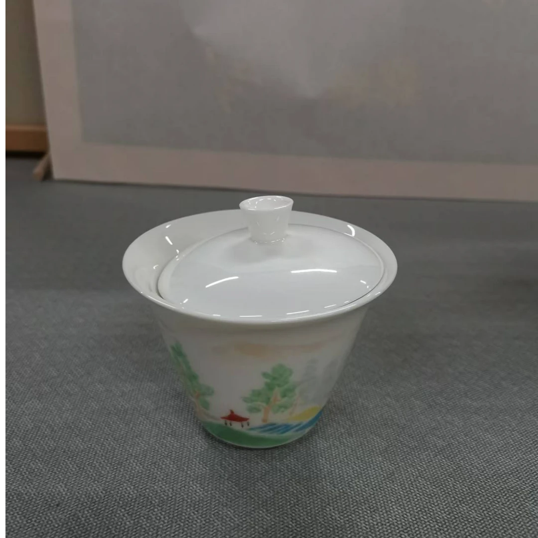 张凤翔老师手绘盖碗茶碗