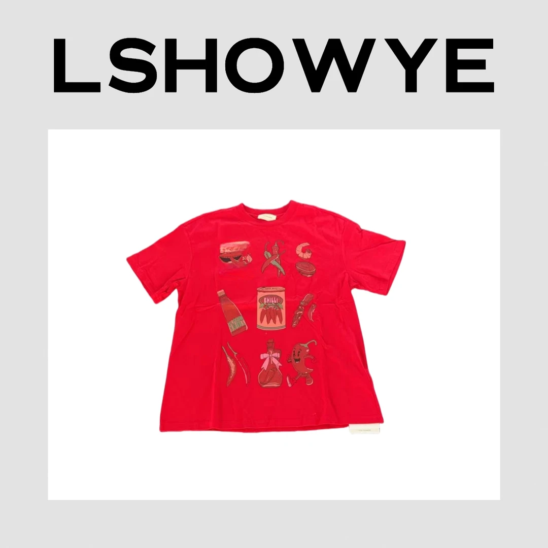 LSHOWYE｜辣椒印花T恤 da001