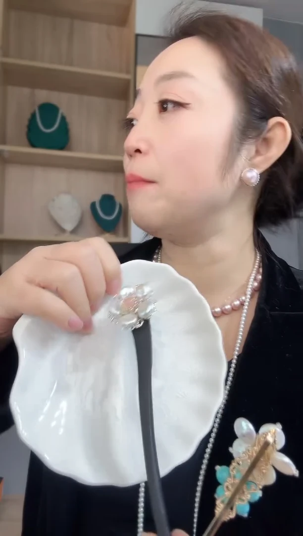 合金发饰淡水珍珠巴洛克发簪