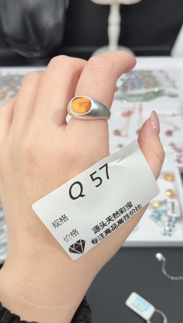 银S925镶嵌戒指水晶多样性发一Q57