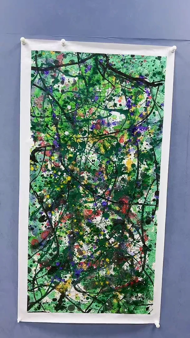 【闪购商品】绘画赵燮绘画8平尺金袍藤萝