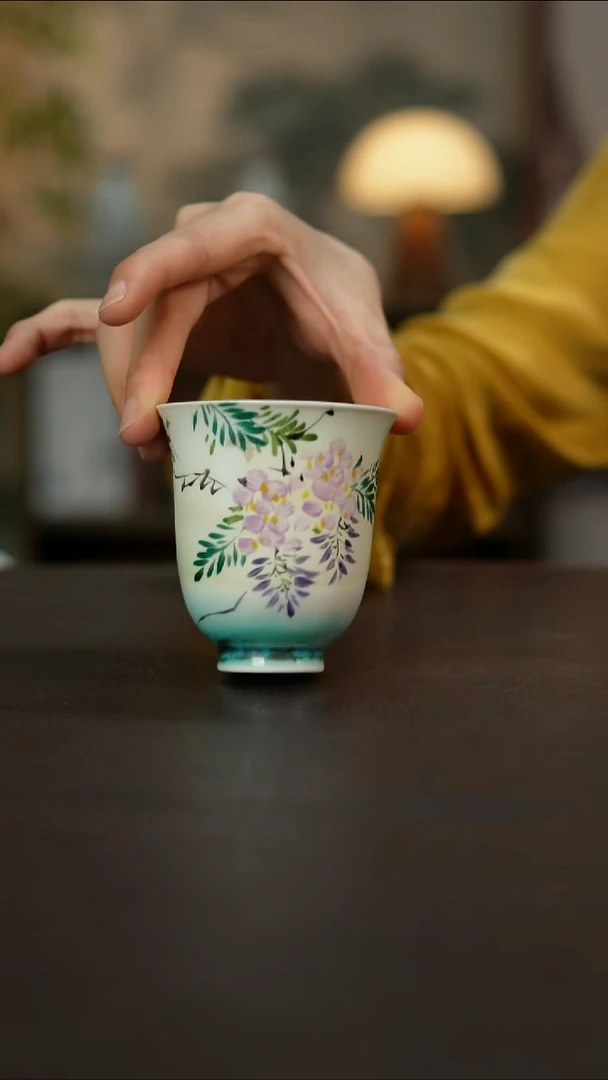 杯景德镇陶瓷杯碗柴烧多人