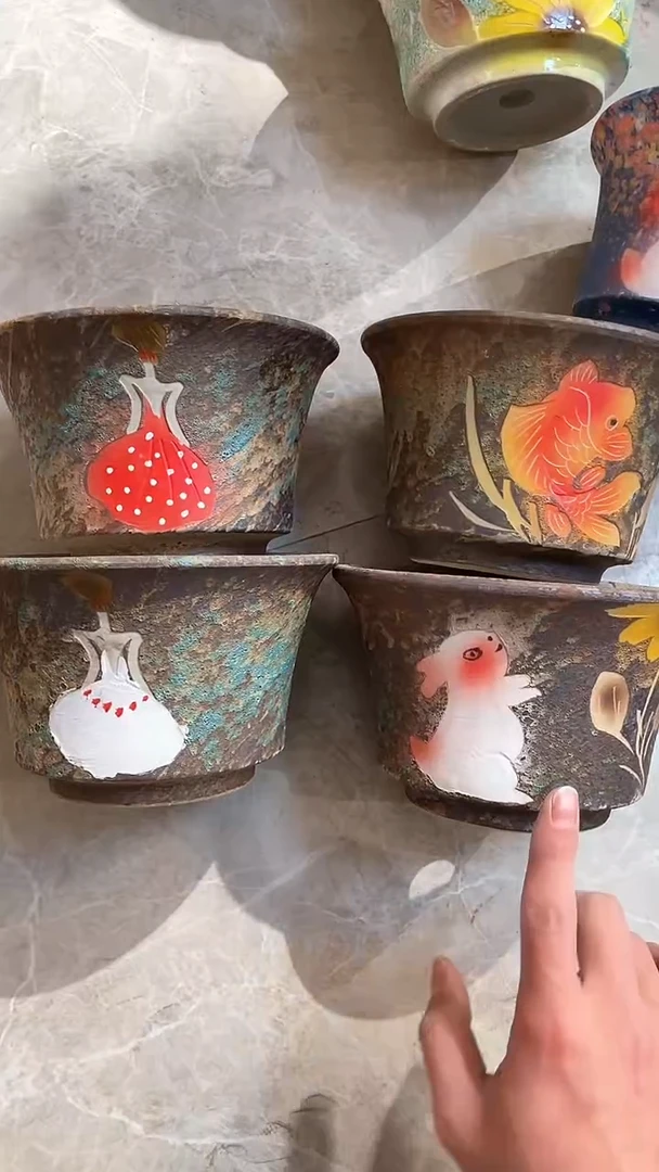 【闪购商品】摆件14-106口17高11   四个