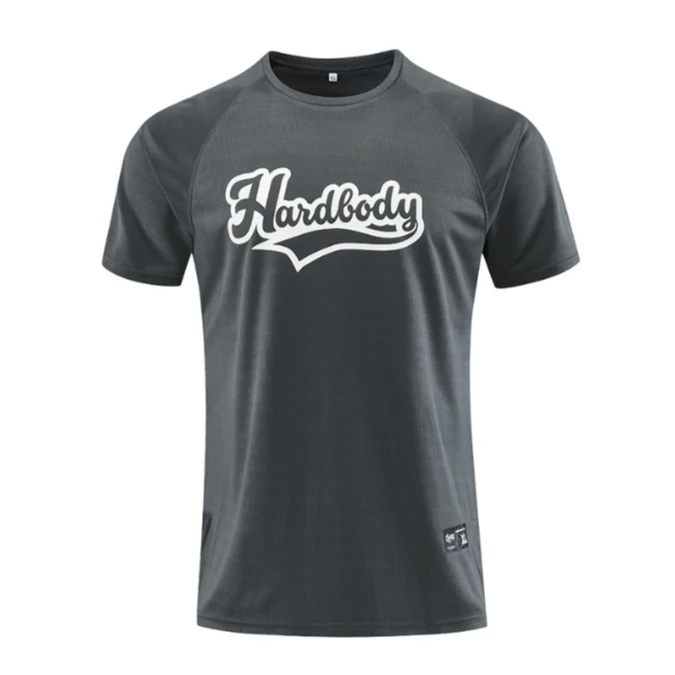 运动T恤男士夏季宽松透气吸汗户外圆领速干衣篮球训练健身上衣