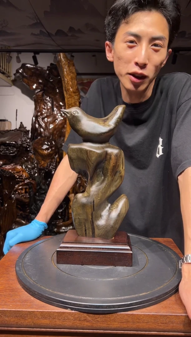 乌木类木质文玩自然摆件