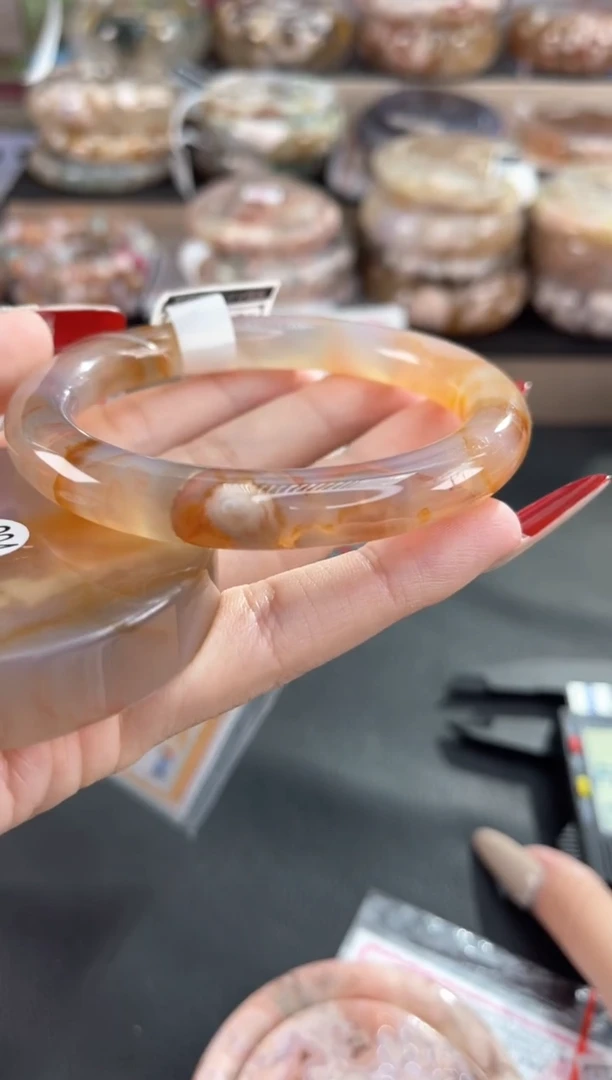 未镶嵌手镯石英质玉59（镯心赠品 不保证完美）