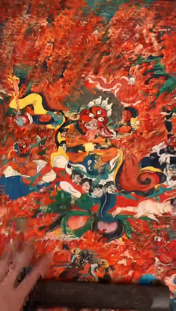 装裱画精美唐卡tk16301