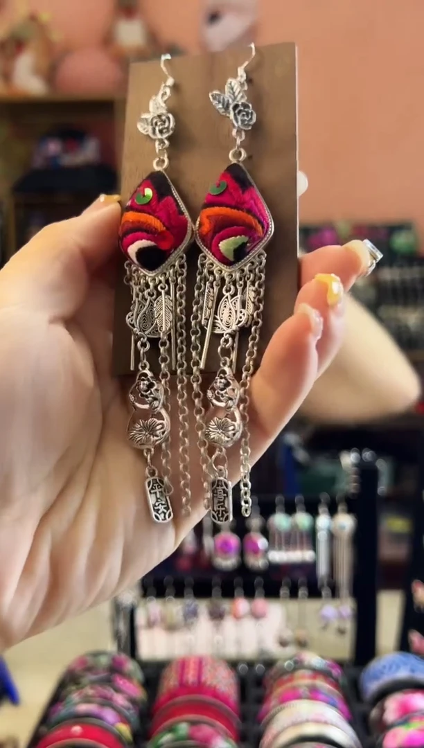 织绣艺枝独绣老绣饰品26