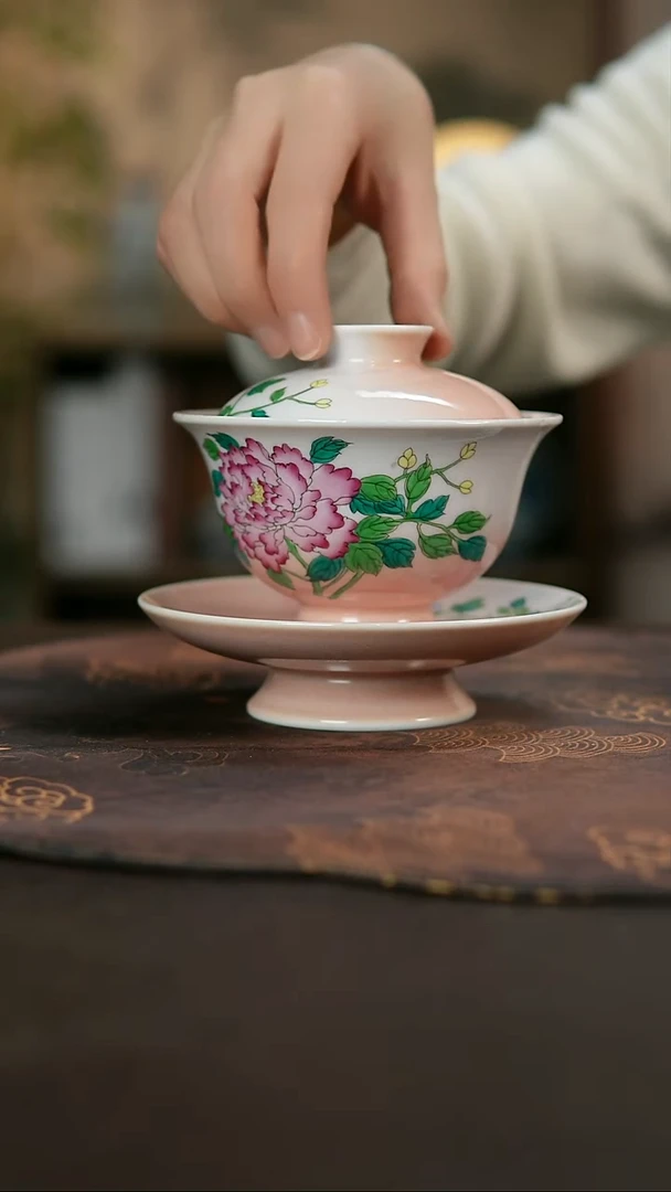 景德镇陶瓷杯碗柴烧多人