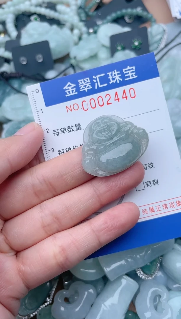 翡翠未镶嵌颈饰2440