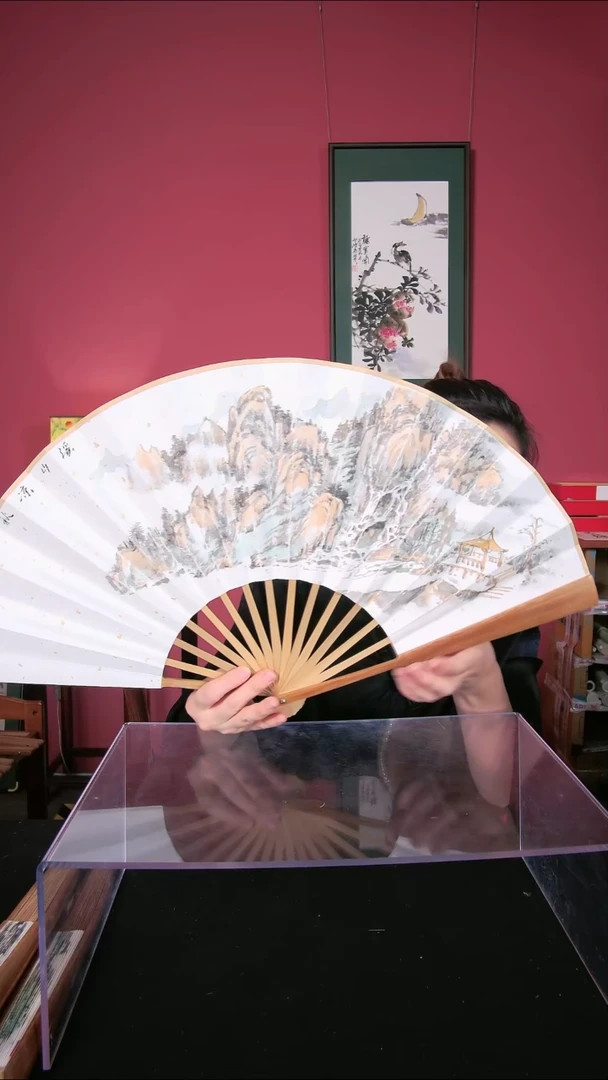 国画于健峰折扇作品