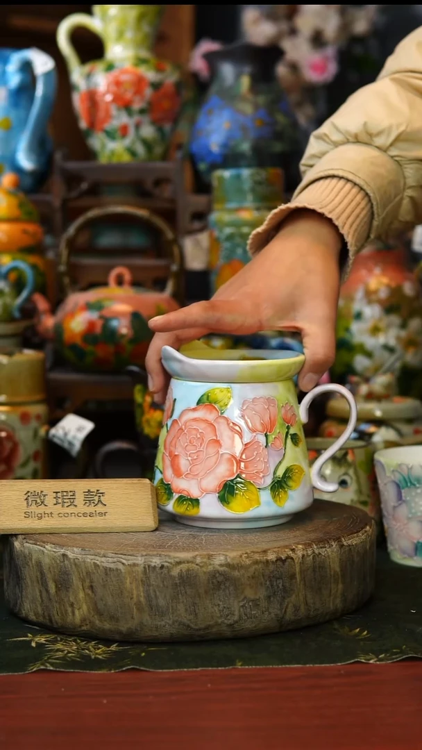 陶瓷139微瑕景德镇手工手绘釉下彩陶瓷