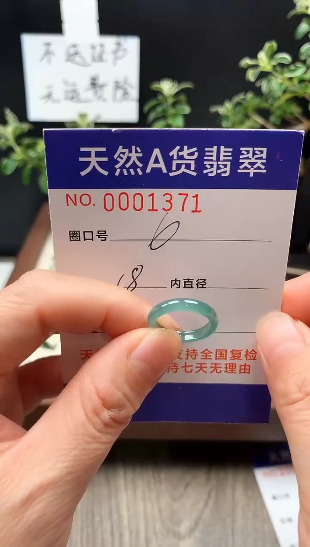 未镶嵌戒指翡翠6#