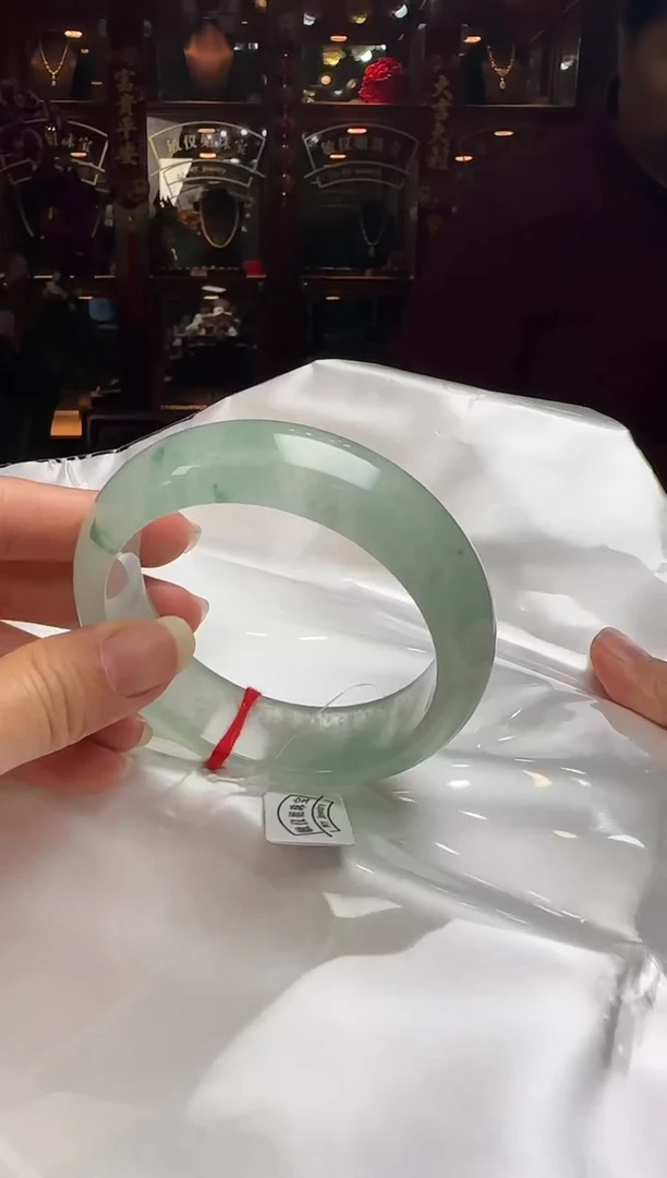 【闪购商品】翡翠手镯未镶嵌59正圈A2-0390(100元运营费