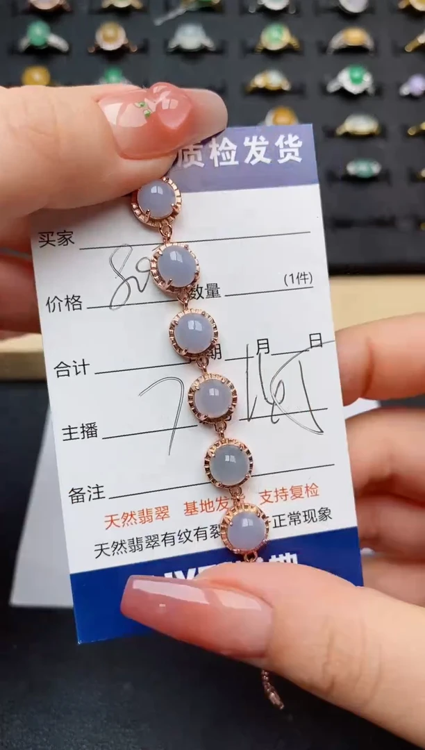 翡翠银S925镶嵌颈饰...........