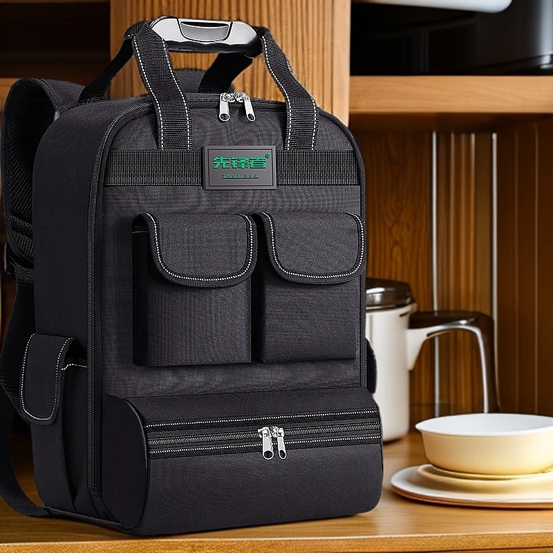 双肩工具背包多功能电工专用大容量收纳电工工具包耐用耐磨工具包