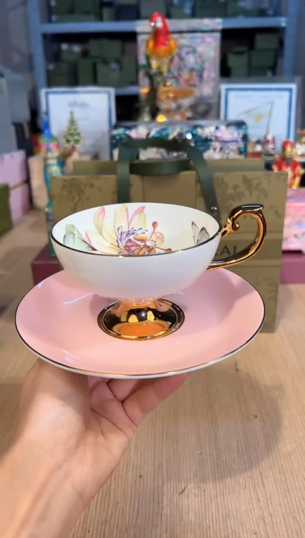 【闪购商品】杯203丽思粉釉杯碟