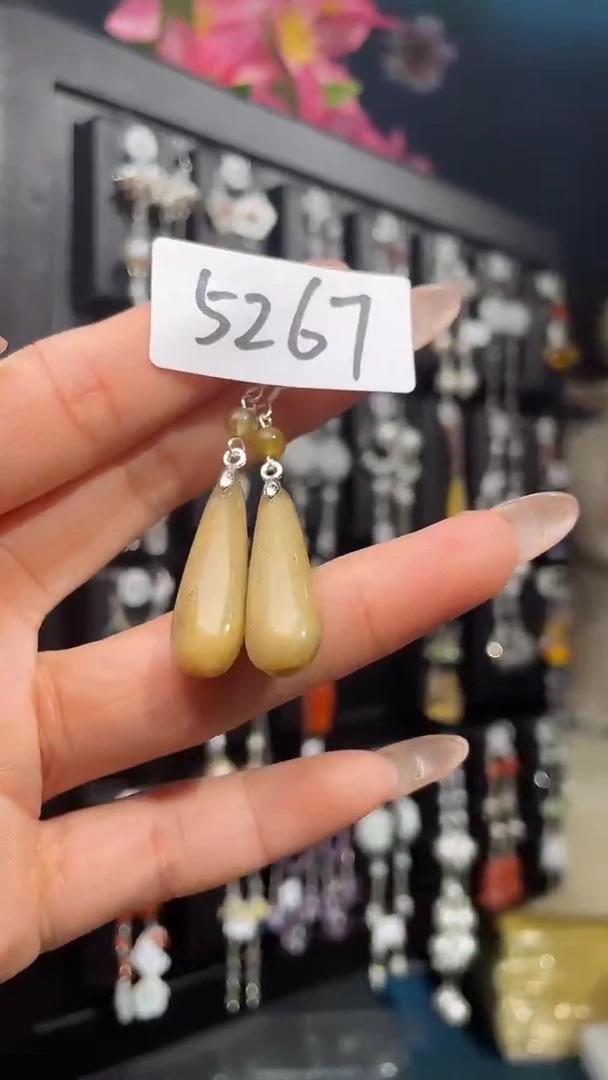 银S925镶嵌耳饰紫晶喜欢拍