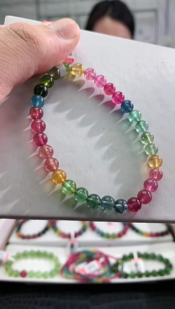 【闪购商品】碧玺手串未镶嵌多样性发一条