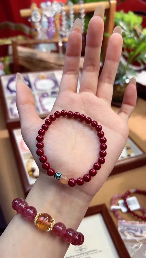 【闪购商品】水晶手链未镶嵌朱砂
