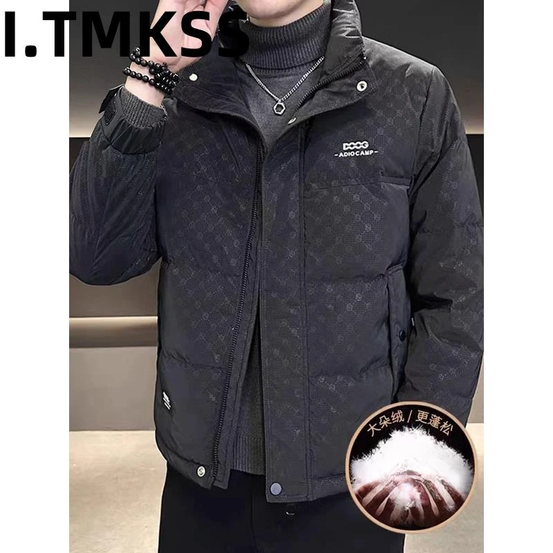 冬装男士立领羽绒服2025冬季新款高端加厚保暖潮流鸭绒夹克外套男