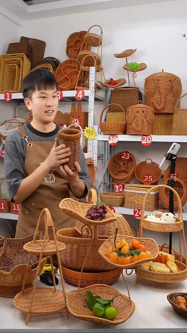 笔筒小花篮 黑色小号