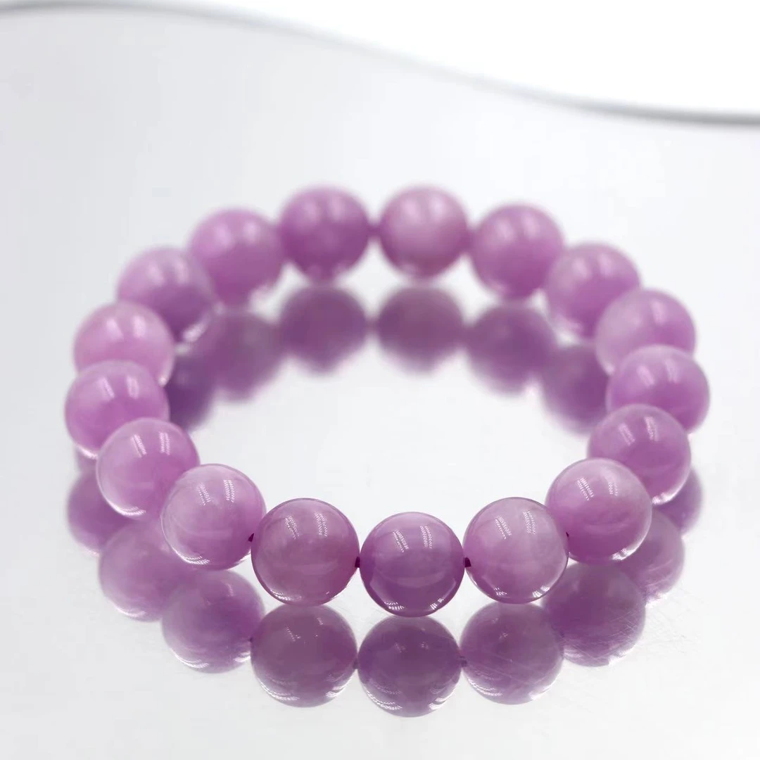 猫眼老矿治愈色薰衣草紫锂辉手串TK3033-尺寸可选-多样性发一