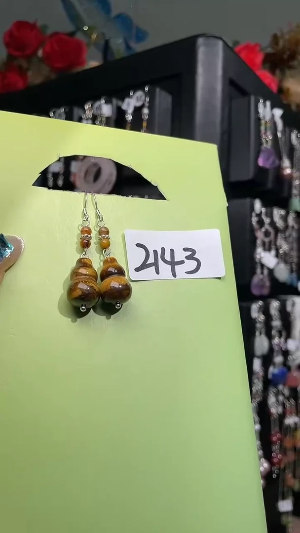 紫晶耳饰银S925镶嵌喜欢拍