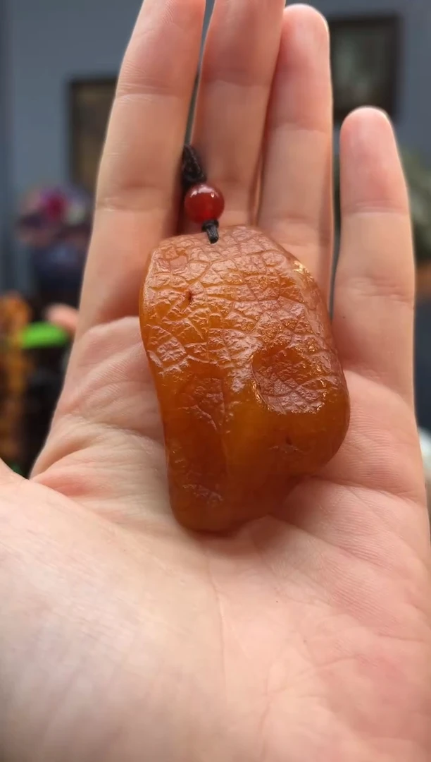 琥珀颈饰未镶嵌吊坠