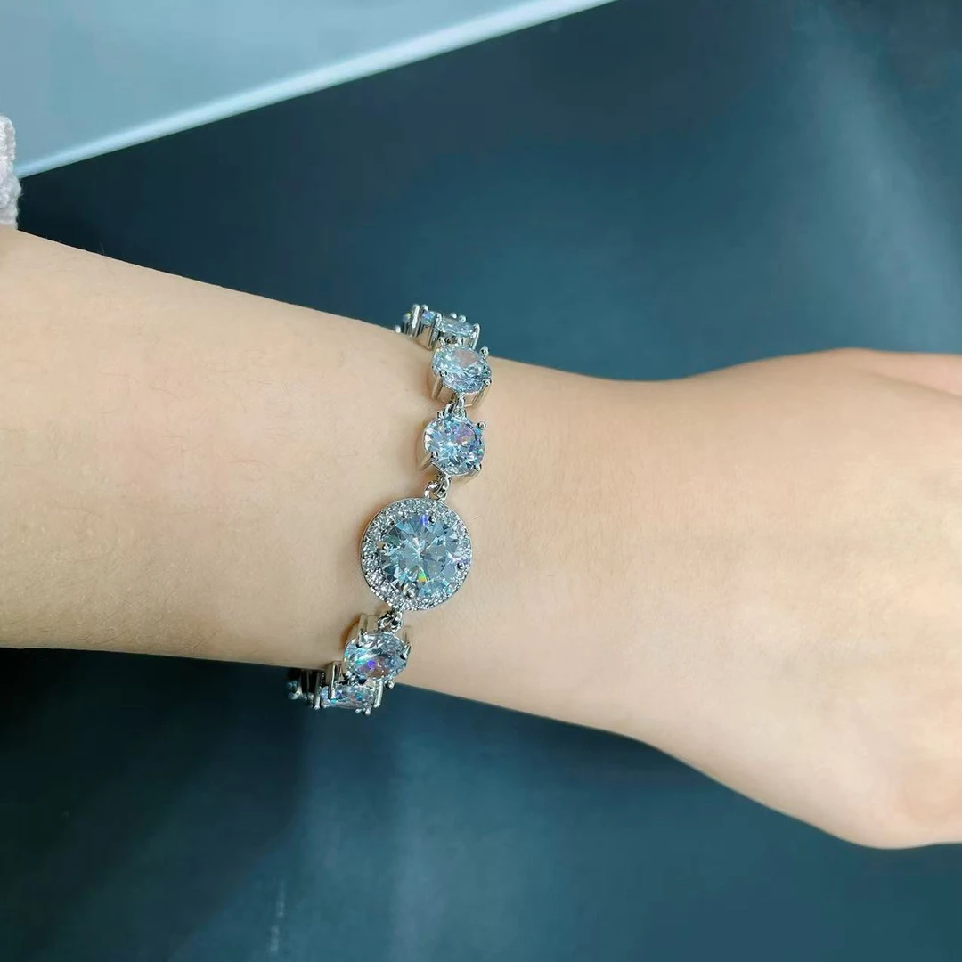 【南非库里南】NFKLN  新款冰花切豪镶手链 138