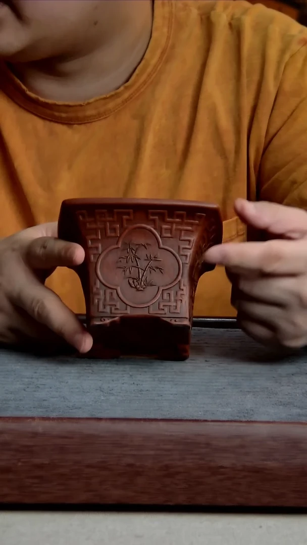 紫砂花盆内口径9.5内高7.5cm