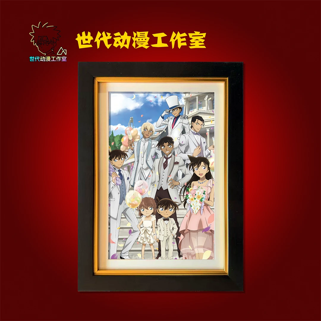 【名侦探柯南】名侦探柯南婚礼立体镂空装饰画摆件T0027
