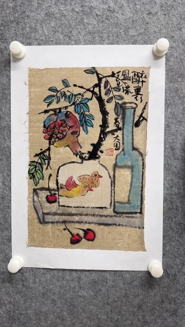 【闪购商品】国画写意画花鸟画手绘