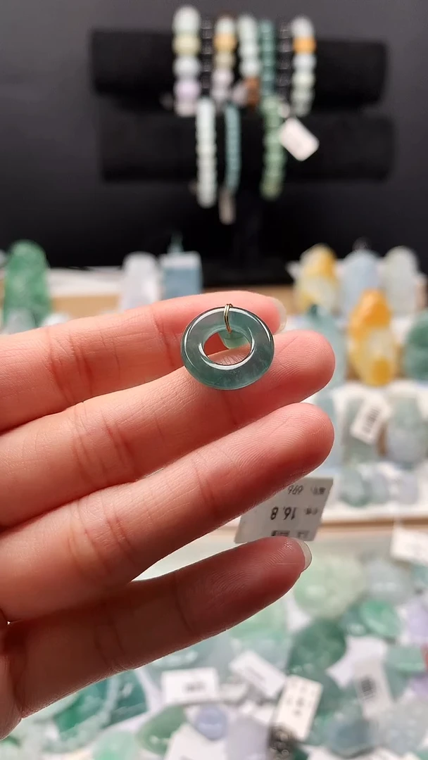 吊坠(不含链)未镶嵌翡翠52甜甜圈