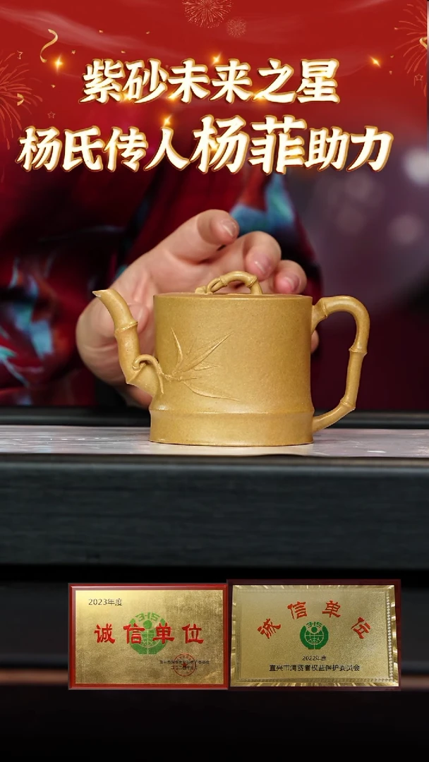 【闪购商品】紫砂茶壶63 杨菲老师专场  老宕口黄金段