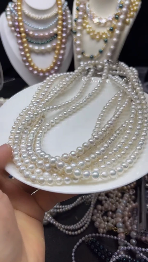 淡水珍珠未镶嵌颈饰多人