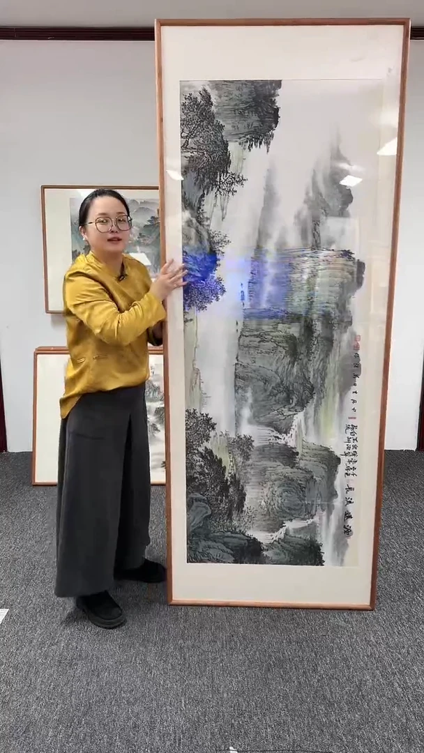 【闪购商品】国画源远流长210*80陈万语文人山水