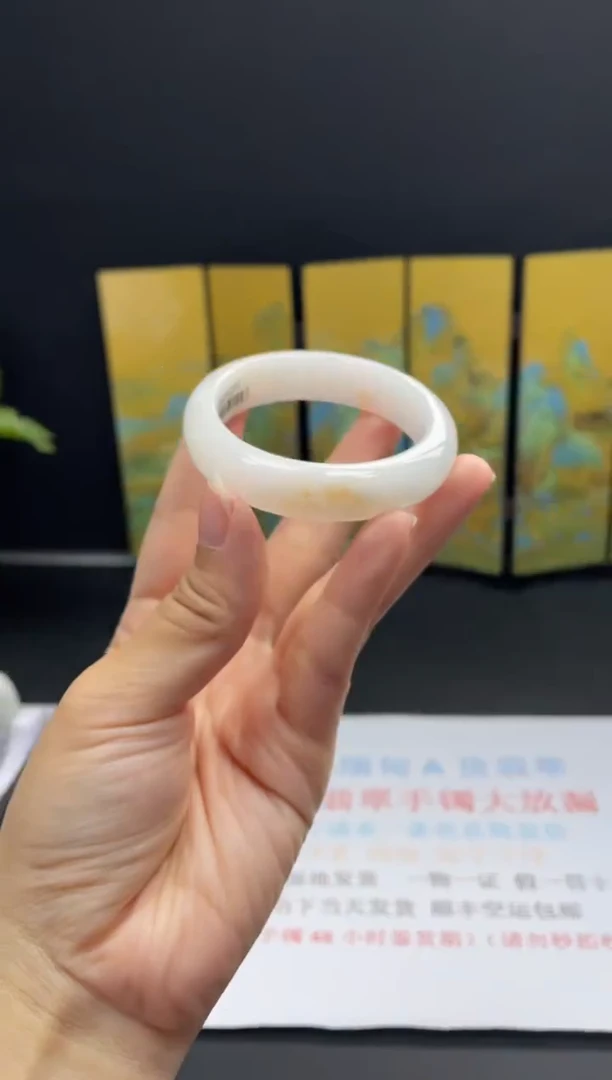 未镶嵌手镯翡翠22#天然缅甸A货翡翠手镯50-53正圈圈口（贵妃）