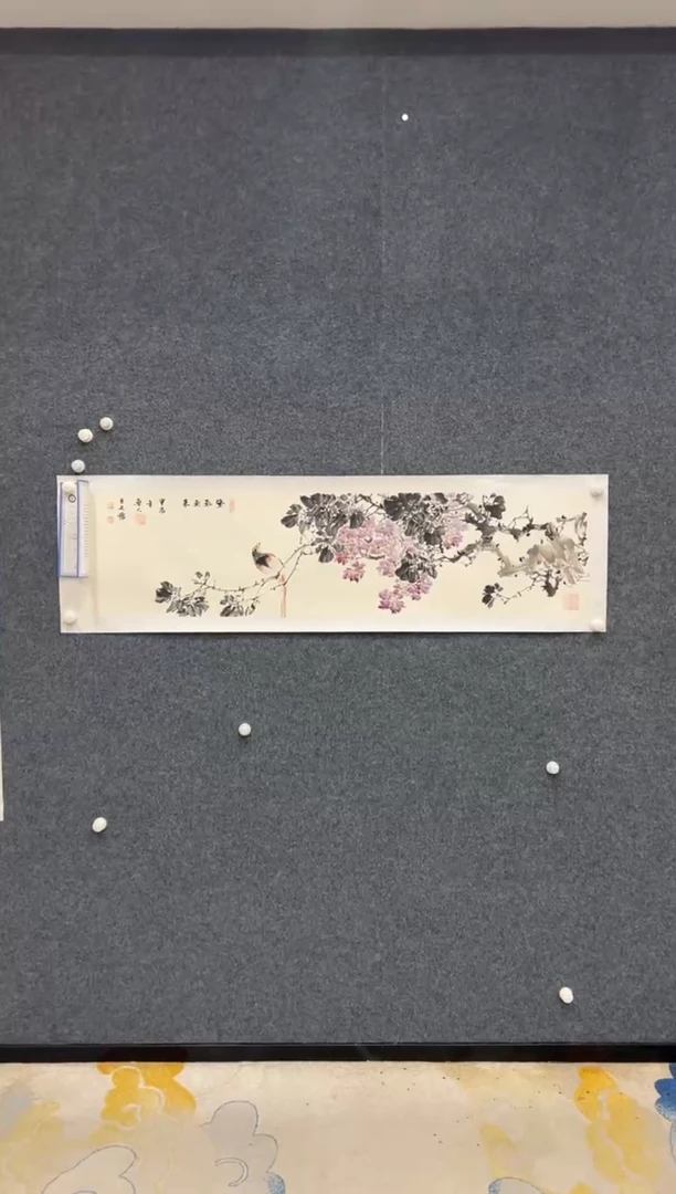 【闪购商品】国画1.21-王夫怀-四尺对开花鸟-005