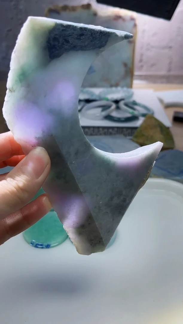 裸石翡翠天然翡翠A货古 南 796