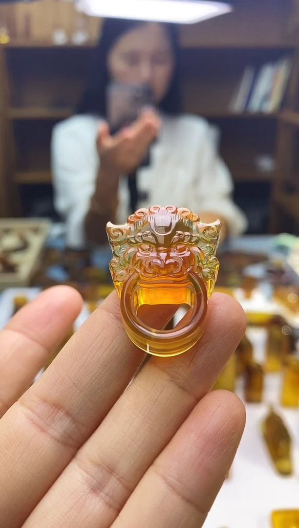 琥珀颈饰未镶嵌SN70-90（椒图）